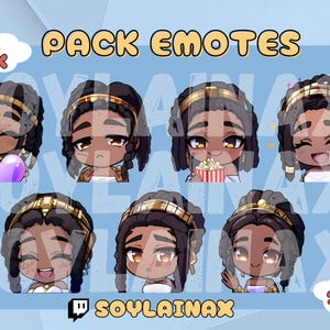 Pacchetto di emote di alta qualità: Mel of Arcane e League of Legends (LOL). Emote carine in stile chibi per Twitch, Youtube, Kick e Discord.