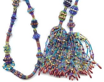 Caged Ndebele Lariat TUTORIAL - Instant Download