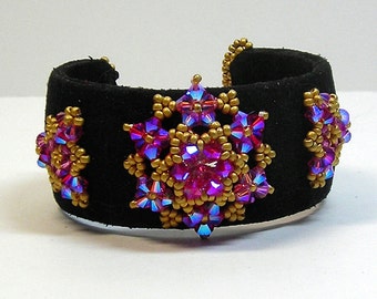 Crystal Stitching - Night Blossom Cuff Kit