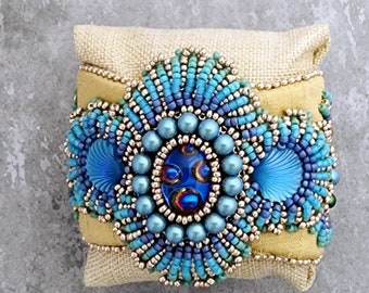 Melissa Grakowsky Shippees Sea Fauna Bracelet beaded by Nikia Angel