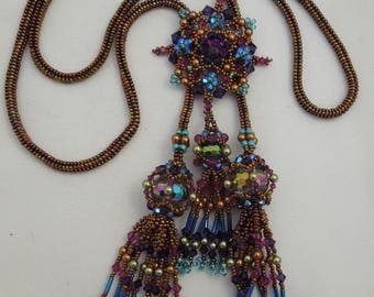 Tudor 3 Tassels Lariat/Necklace Tutorial