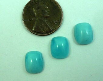 8x10mm Sea Foam Green Domed Rectangle Shaped Flat Back Moon Glow Stone