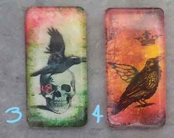 Glass Image 1x2 inch Domino Cabs Ravens!