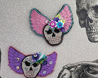 Winged Catrina Brooch or Pendant