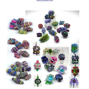 Nikia&#39;s Beaded Beaded Beads Collection Tutorial INSTANT DOWNLOAD