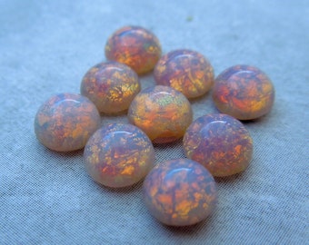 Pink Opal 5mm Tiny Rounds (6)