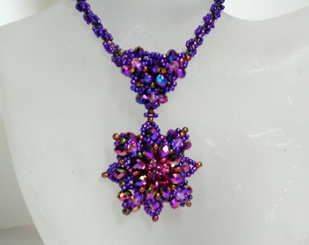 Crystal Pagoda Pendant and Necklace Pattern