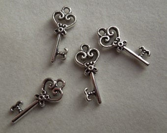BLACK FRIDAY BOGO Wee Teeny Key Charms (4)