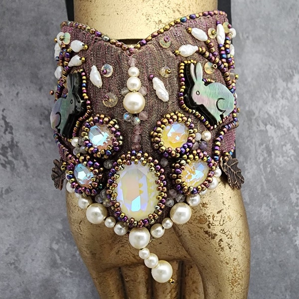 Kinga Bledsoe's Watership Down Bracelet beaded by Nikia Angel