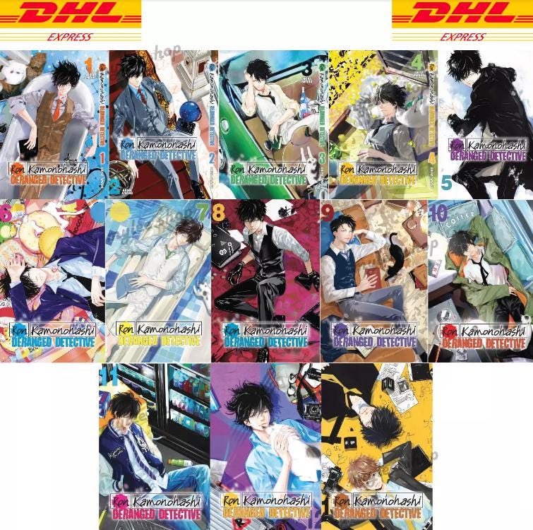 Ron Kamonohashi: Deranged Detective Manga Vol.1-13 Full English Version Comic Full Set Fast Shipping