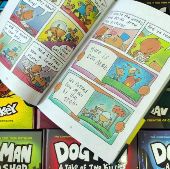 Dog Man Series 1-18 Books Set Dogman Children's Collection by Dav