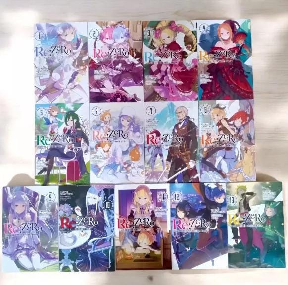 Re:zero−starting Life in Another World Vols 1-26 Light Novel