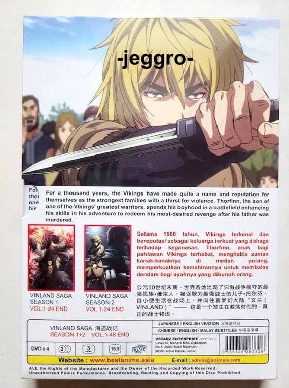 Anime DVD Vinland Saga Season 1+2 Vol. 1-48 End English Version