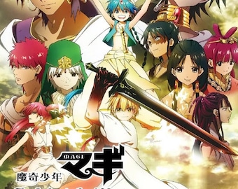 DVD Anime Magi: the Labyrinth of Magic + the Kingdom of Magic