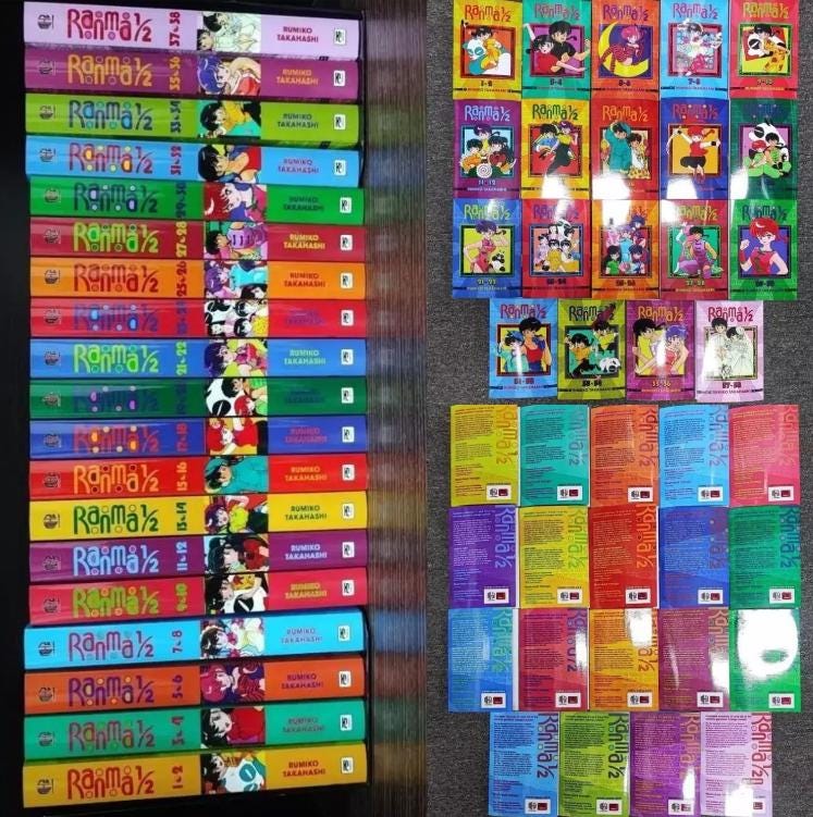 Ranma 1/2 Manga (full Set) Volume 1-38 by Rumiko Takahashi English