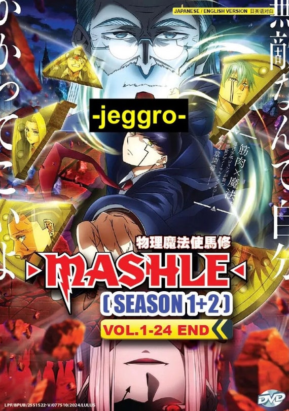 Anime DVD Mashle Season 1+2 Vol. 1-24 End English Dubbed
