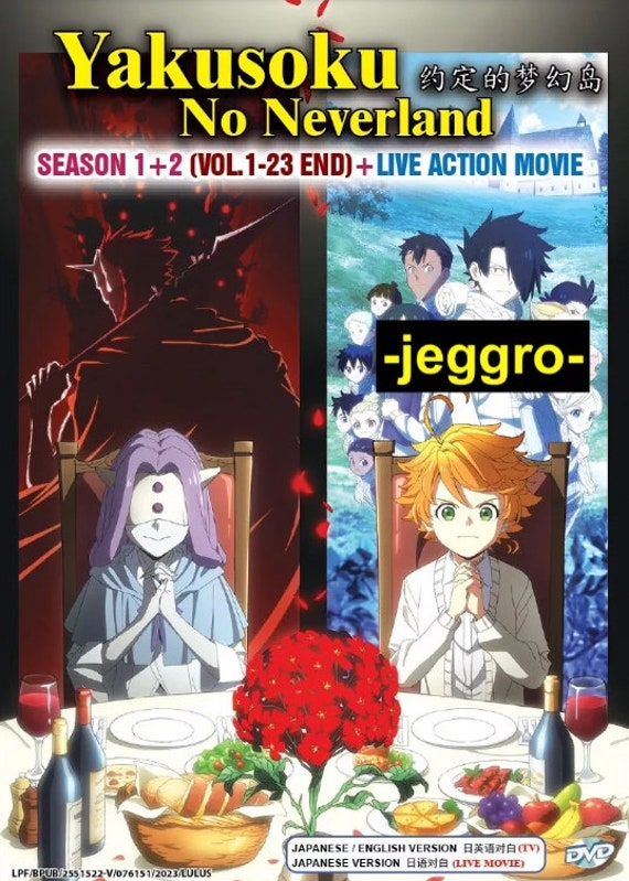 Anime DVD Yakusoku No Neverland Season 1+2 + Movie English Version