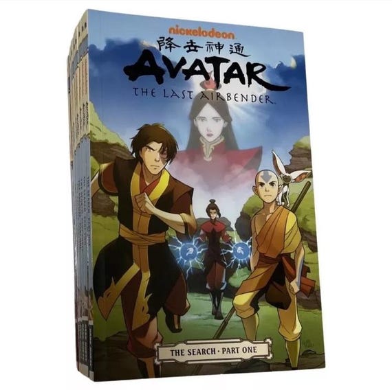 AVATAR the Last Airbender Cartoon Grafic Comic English 18 Books