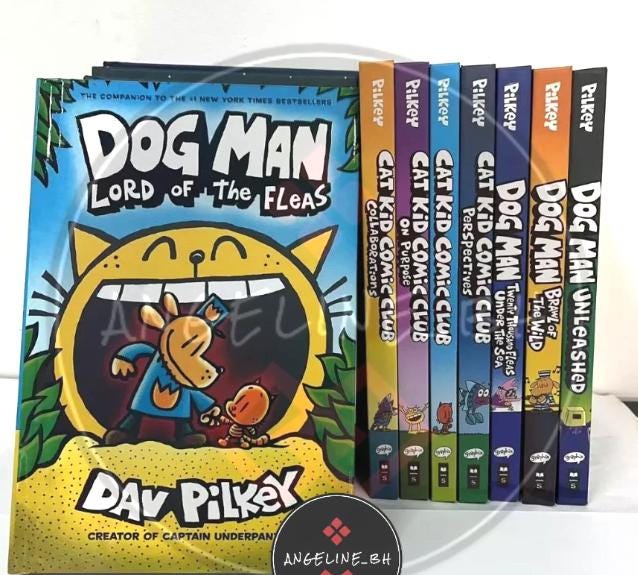 Dog Man Series 1-18 Books Set Dogman Children's Collection by Dav
