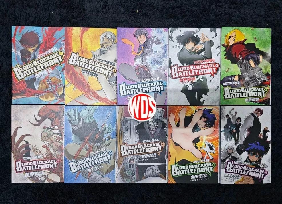 Blood Blockade Battlefront Volume 1-10 (END) Manga Complete Set