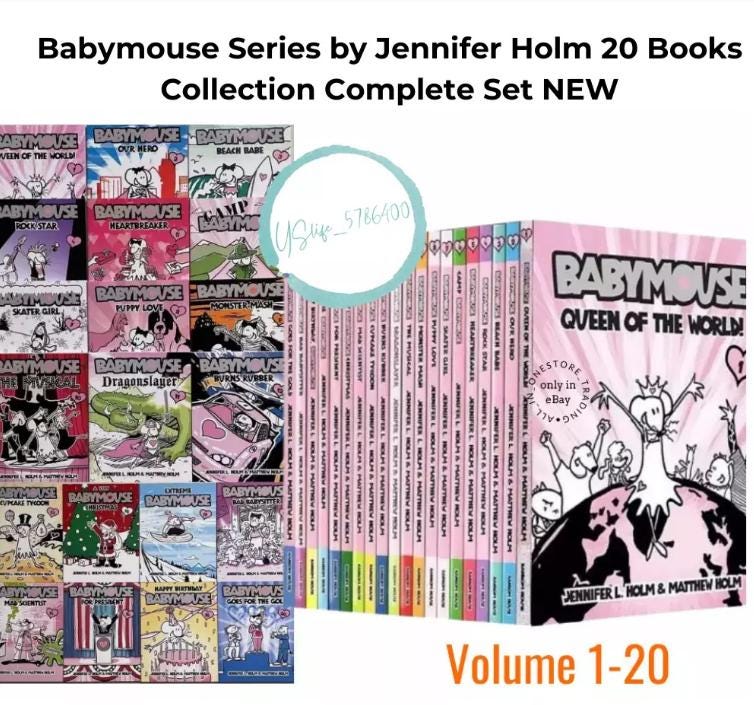 Babymouse Series by Jennifer Holm 20 Books Collection Complete Set
