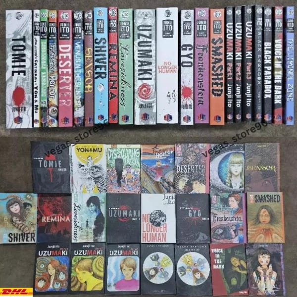 Colección de historias de JUNJI ITO Manga Cómic en inglés Conjunto completo Vol 19-24 NUEVO (Conjunto 6) Envío rápido