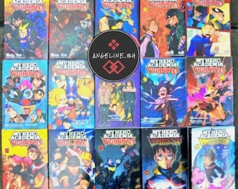 My Hero Vigilantes Manga Vol 1-15 de Betten Court Versión en inglés Conjunto completo Envío rápido
