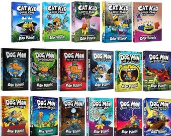 Dog Man Series 1-18 Books Set Dogman Children's Collection by Dav