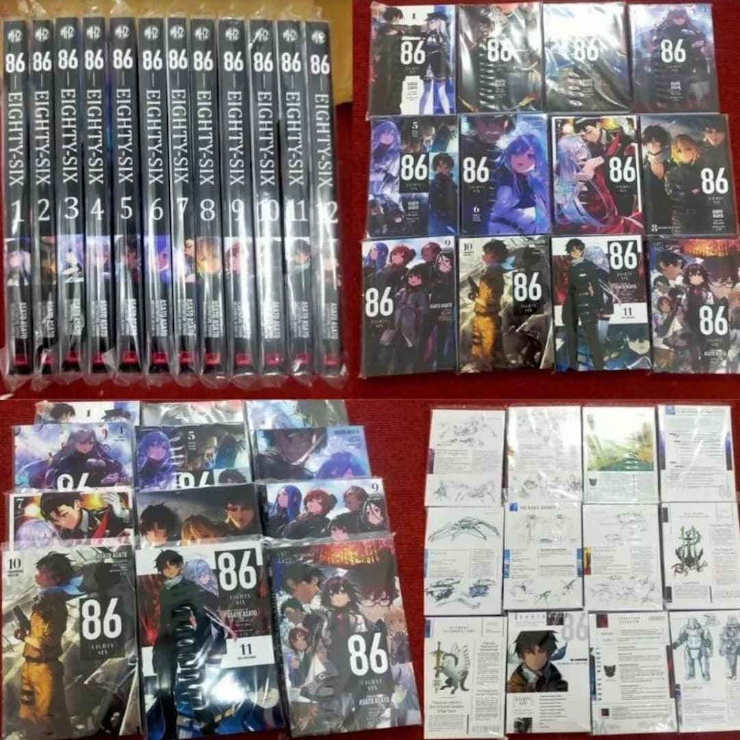 86 Light Novel Full Set Vol. 1-12 English Version (NEW) Fast Shipping - Where Can I Read 86 Light Novel