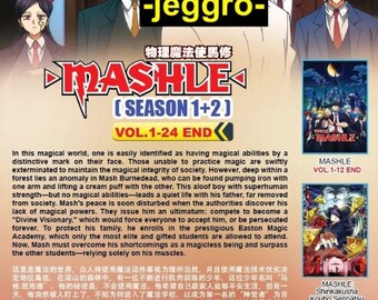 Anime DVD Mashle Season 1+2 Vol. 1-24 End English Dubbed