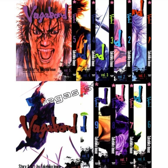 Vagabond Manga English Full Set Volume 1-15 Comic Books New by