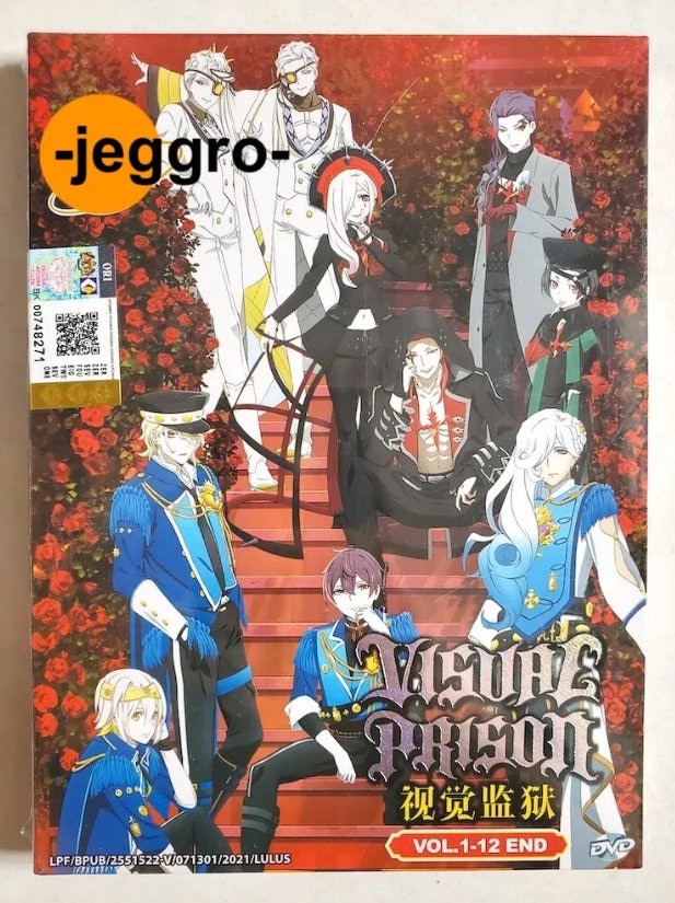 VISUAL PRISON ヴィジュアルプリズン DVD 1~4全巻セット Anime DVD Visual Prison Vol. 1-12 End English Subtitle All Region