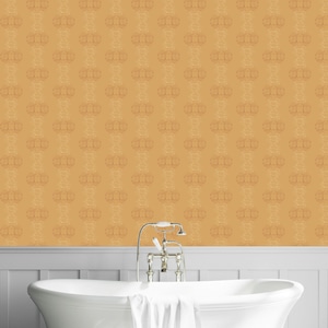 Southern Coastal Crab Wallpaper, Vibrant Nautical Wall Decor in Traditional, Peel and Stick or Pre-Pasted Styles- Beach-Inspired Home Design