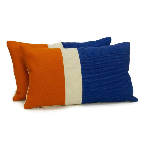 Stripe Lumbar Pillow Etsy