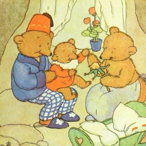 Ida Bohatta Bears Vintage Prayer Cards - Carte da collezione - set di 11 carte serie 3188
