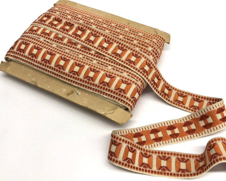 Vintage Trim by the Yard Woven Upholstery Trim French Etsy