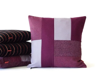 Oreiller moderne color block - Housse de coussin géométrique