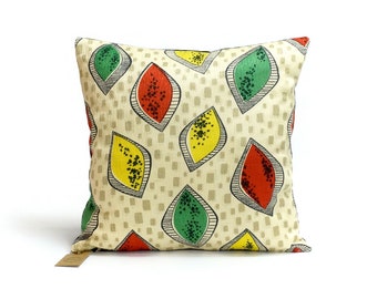 Colorful 1950s Mid-Century Modern Pillow Cover Handmade by EllaOsix