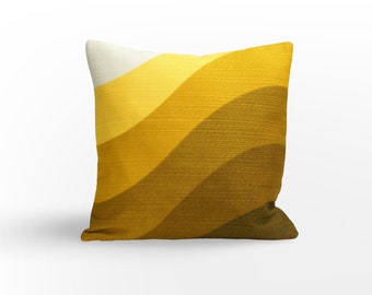 Jaren '70 Mid Century Modern Throw Pillow Cover 16x16 - 40x40 cm Handgemaakt van originele vintage stof door EllaOsix