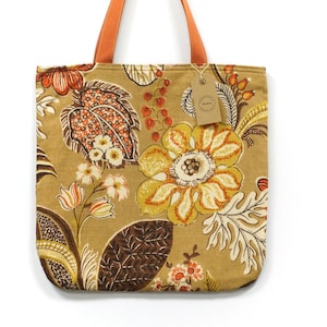 Wilda - 1960er Jahre Vintage Stoff Tasche - Lässige Einkaufstasche für jeden Tag - Handmade by EllaOsix