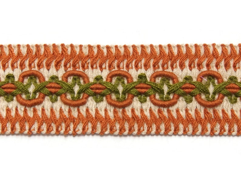 40mm Vintage Woven Trim by the Yard Etsy
