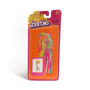 Barbie Vintage Tricot Halter Dress Best Buy Fashions 1359 Mattel 1979 Old Toy Store stock