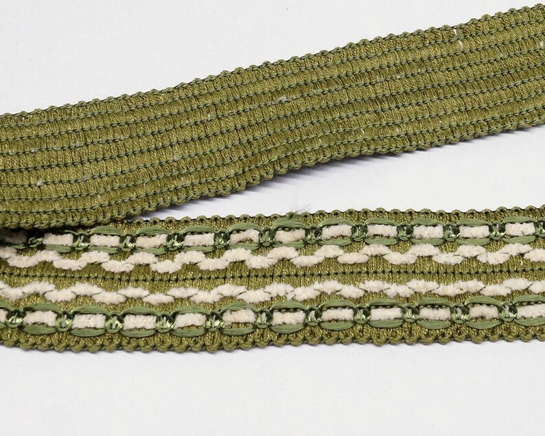 Vintage Passementerie Trim by the Yard Green Home Decor Trim Etsy