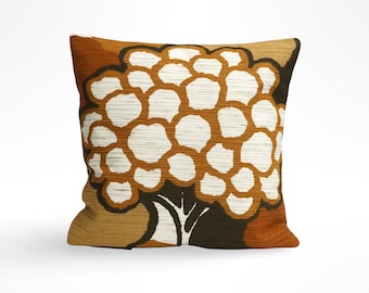 Jaren '70 Mid Century Modern Throw Pillow Cover 16x16 - 40x40 cm Handgemaakt van originele vintage stof door EllaOsix