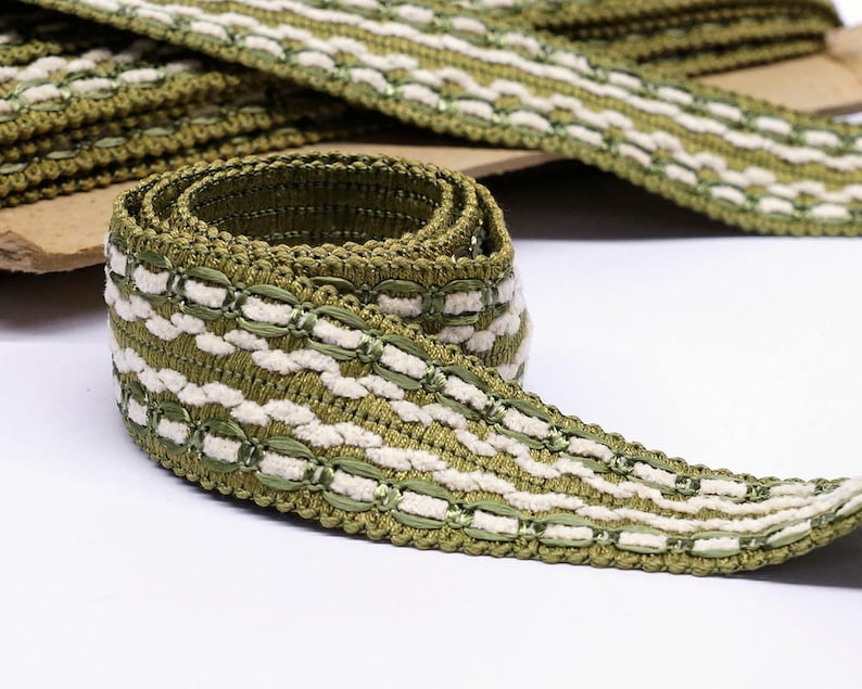 Vintage Passementerie Trim by the Yard Green Home Decor Trim Etsy