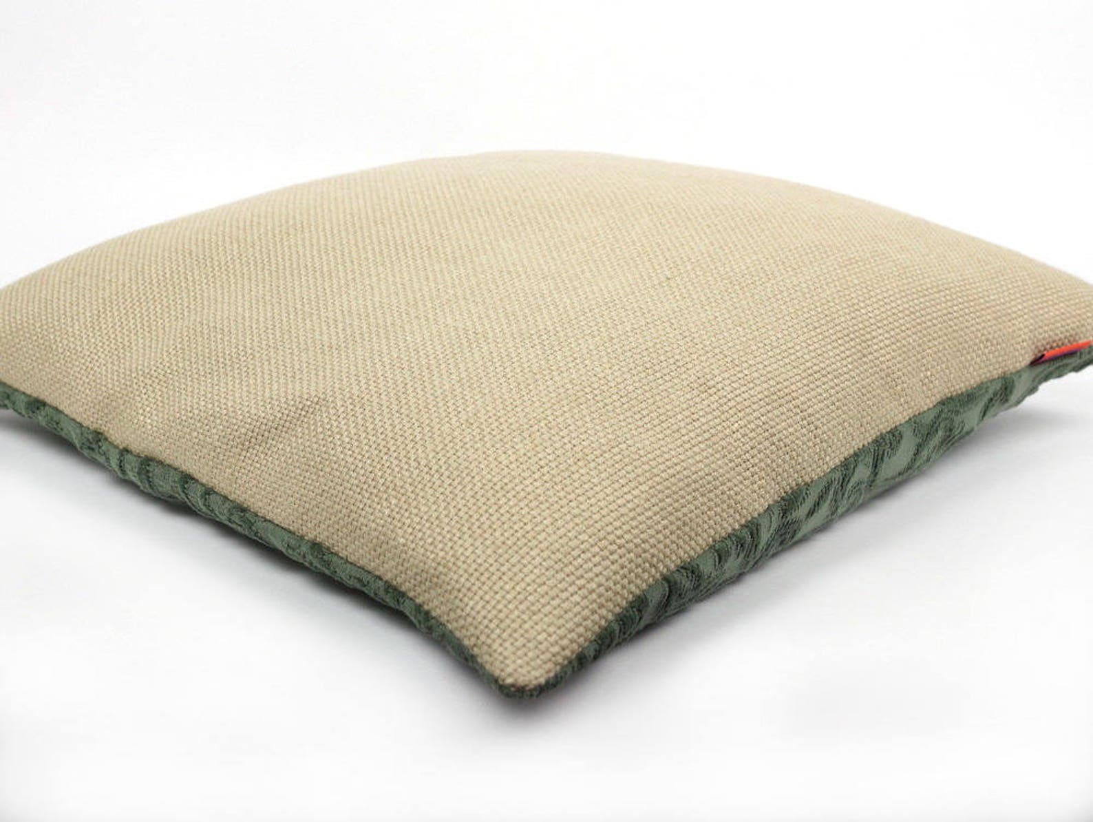 Green Velvet Pillow Chenille Cushion Cover Decorative Etsy