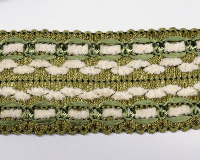 Vintage Passementerie Trim by the Yard Green Home Decor Trim Etsy