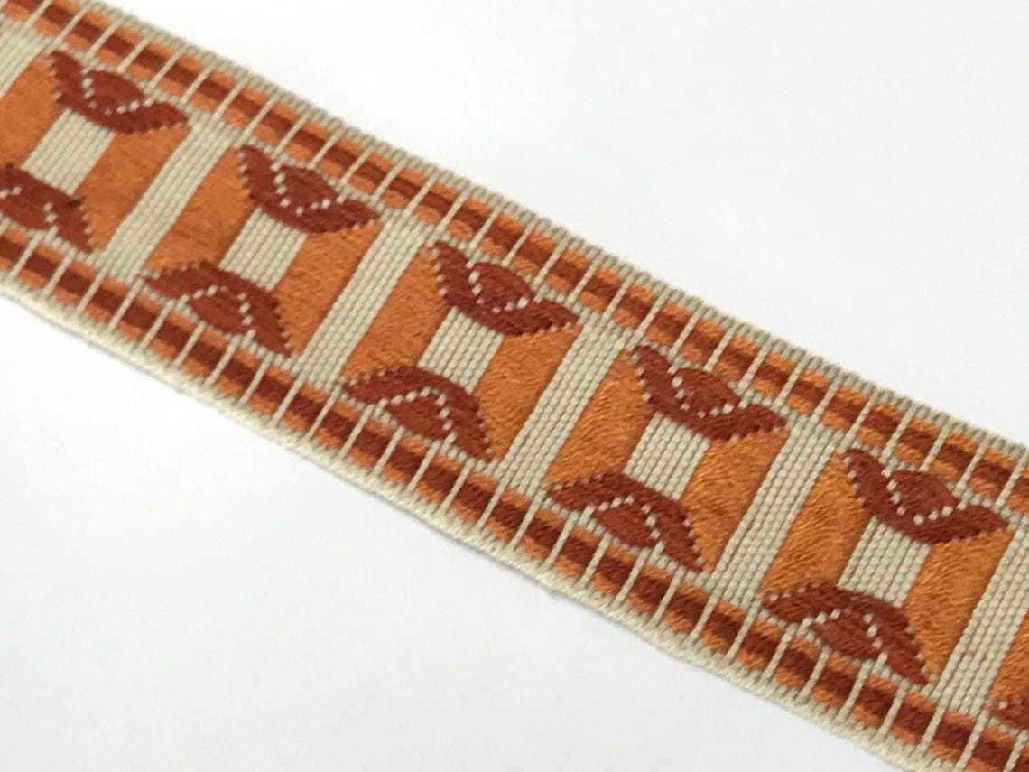 Vintage Trim by the Yard Woven Upholstery Trim French Etsy