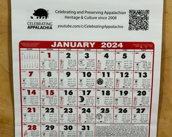 Celebrating Appalachia Almanac Planting Calendar 2024