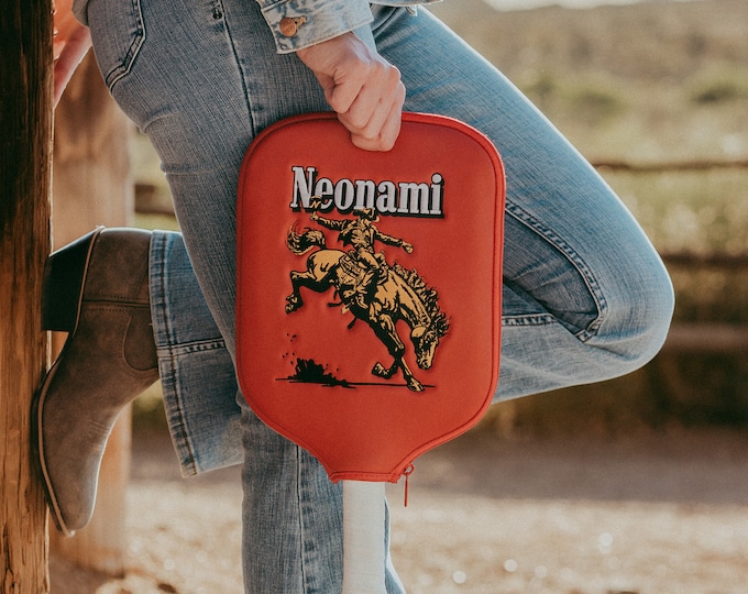 Cowboy Pickleball Paddle Cover, Desert Theme